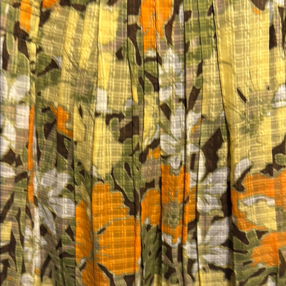 🌺 Tommy Bahama Floral Plaid Pleated Skirt - Picture 3 of 8